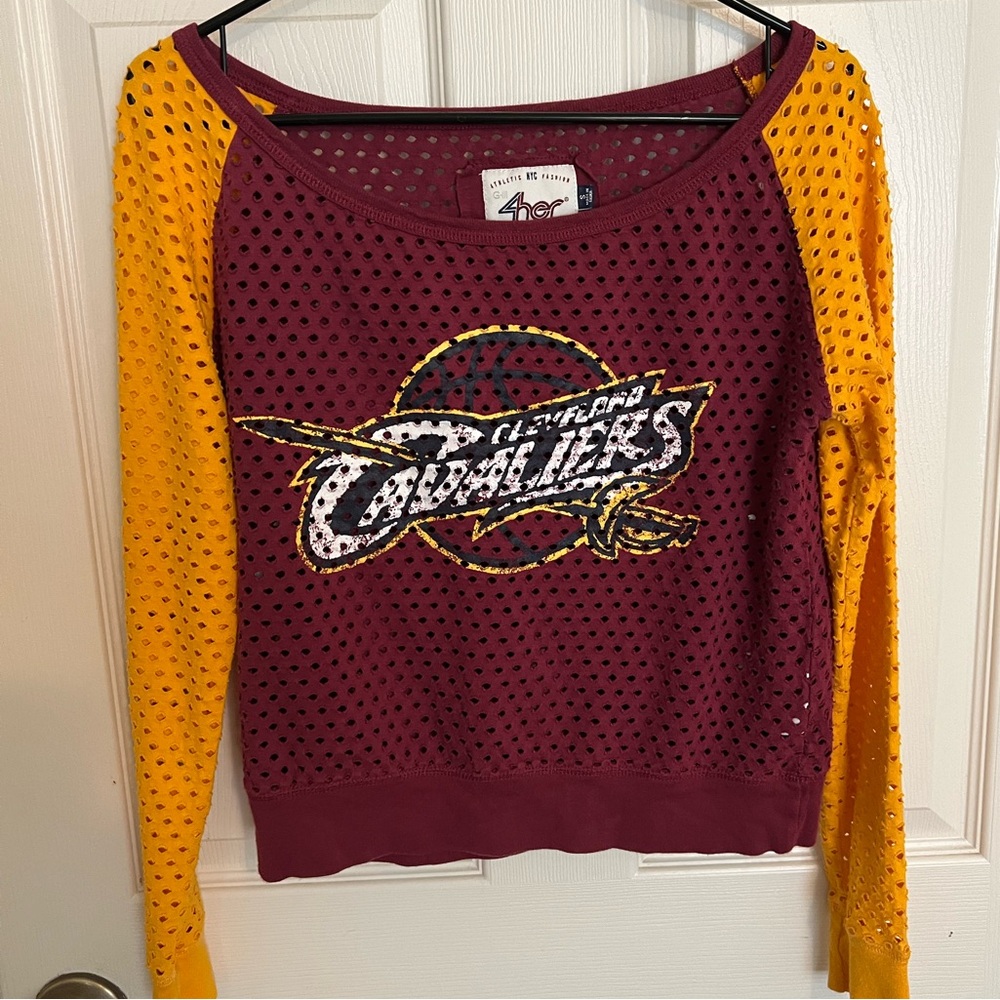 NBA Cleveland Cavaliers 4 Her Small women's basketball Mesh Shirt 4her Carl Bank